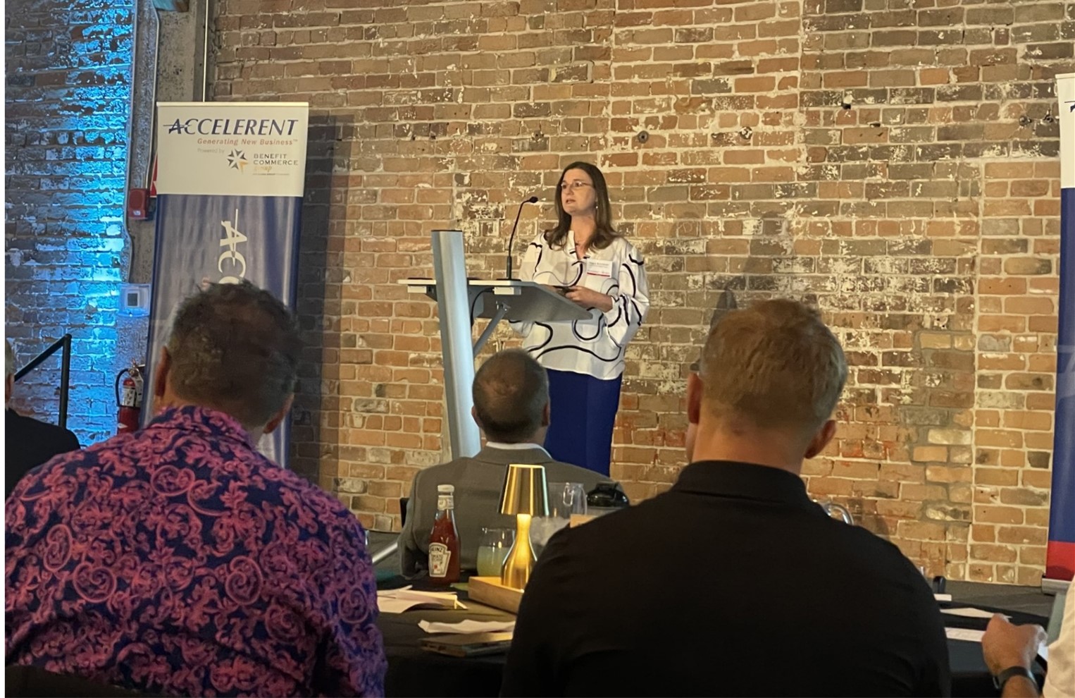 Stacy Ketcham, BCG VP addresses attendees.
